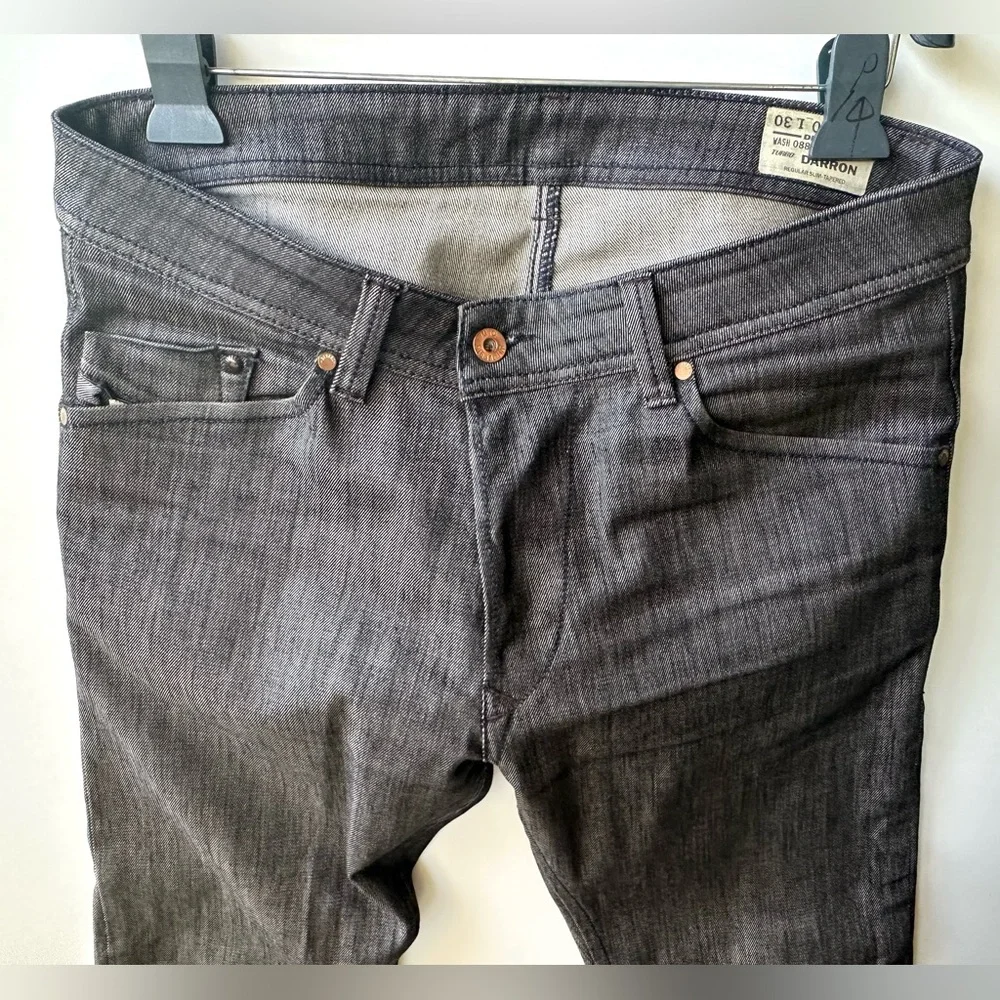 EUC Diesel Darron Men's Gray Jeans, Wash 08821 Stretch Gray, 30/30